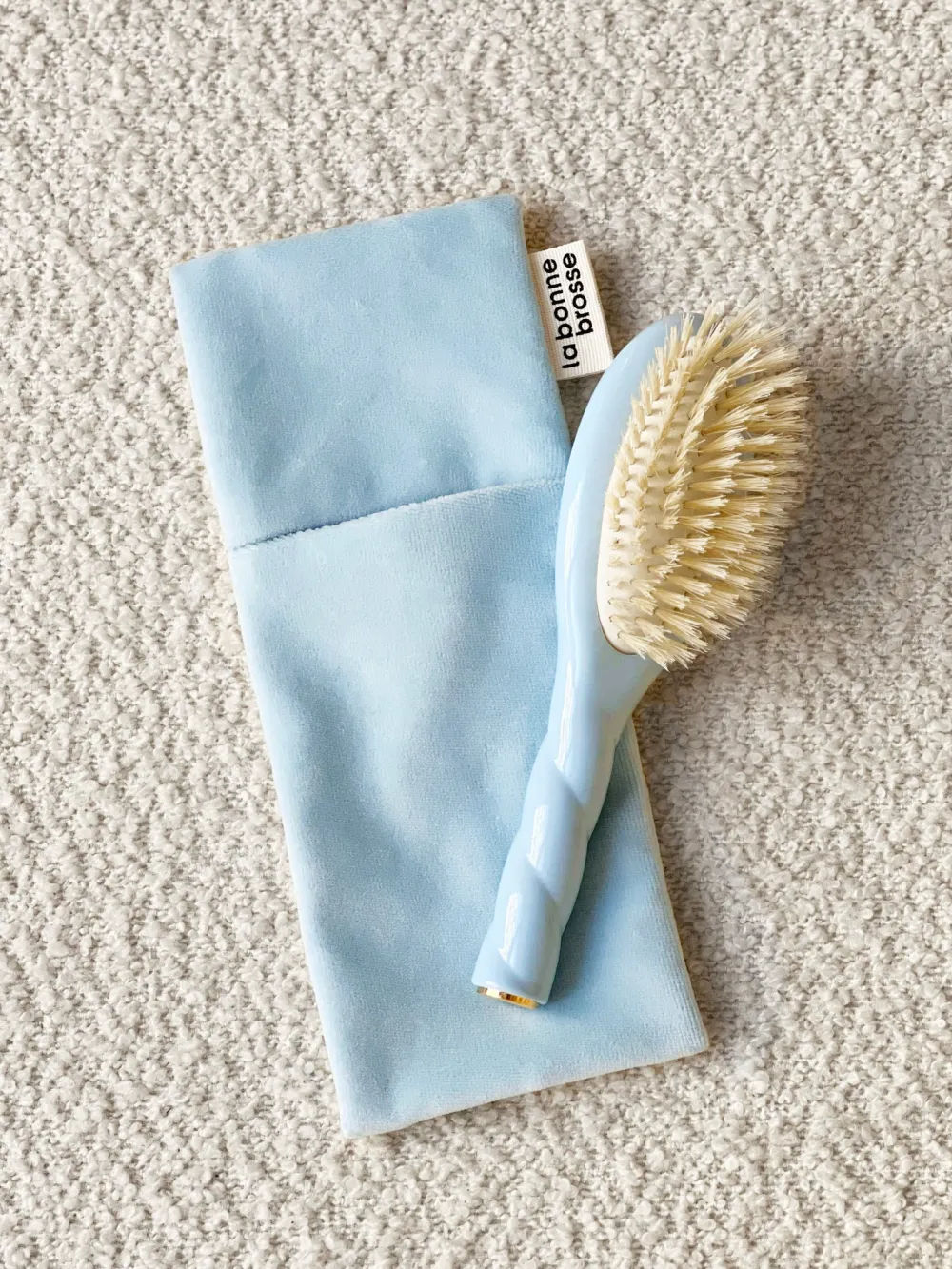 La Bonne Brosse Our Hair Brushes | Our Baby Hair Brushes*N.06 The Baby Hair Brush MY FIRST BRUSH Light Blue