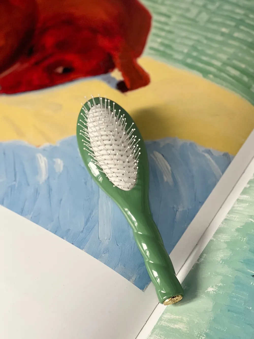 La Bonne Brosse Our Hair Brushes | Our Small Brushes*N.04 The Small Massaging Detangling Hair Brush THE MIRACLE Almond Green