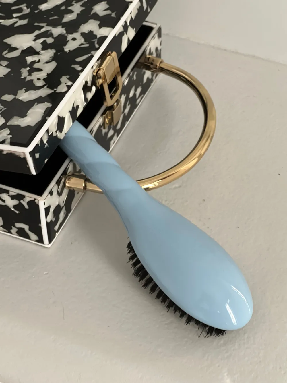 La Bonne Brosse Our Hair Brushes | Our Small Brushes*N.01 The Small Shine & Care Hair Brush THE UNIVERSAL Light Blue