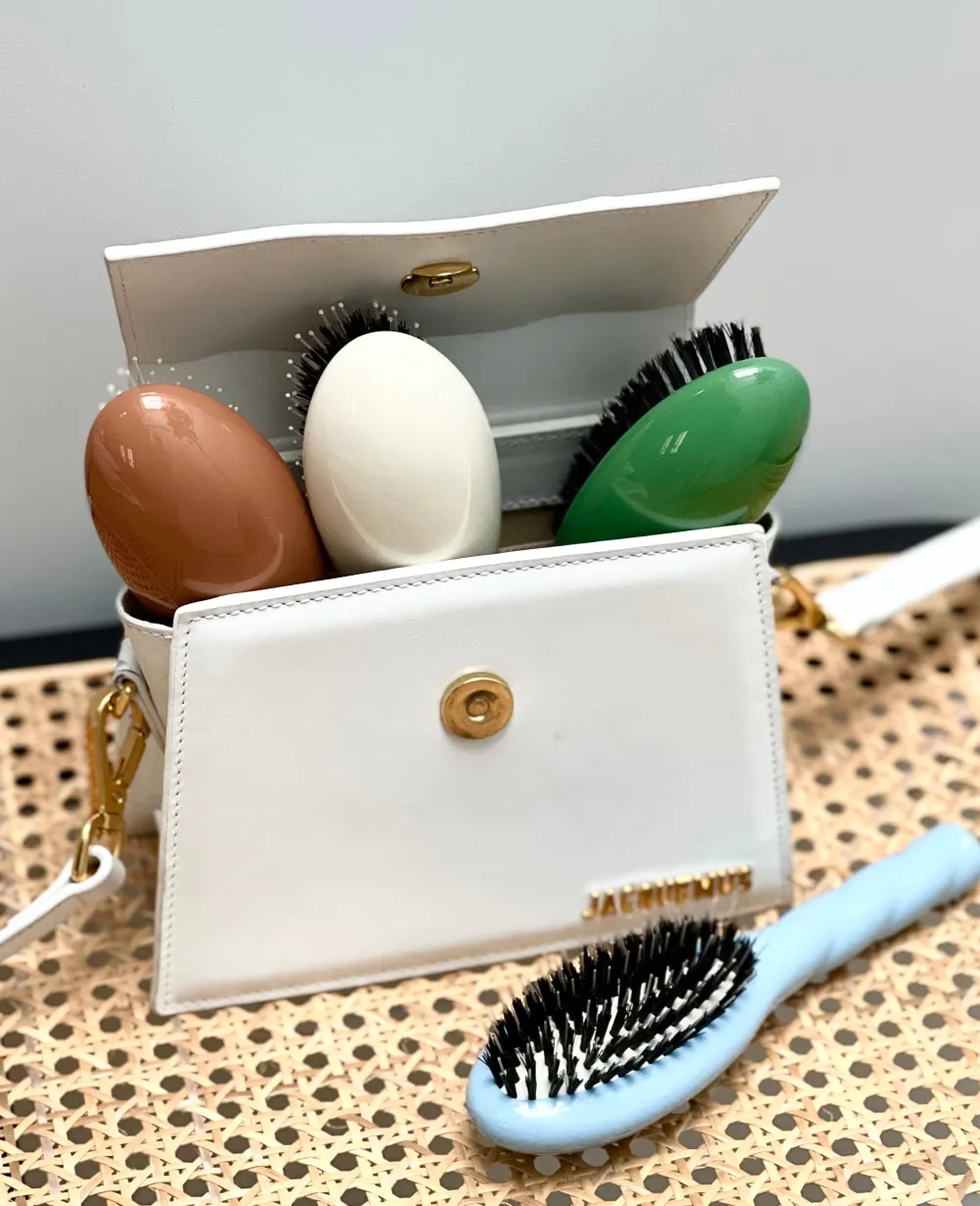 La Bonne Brosse Our Hair Brushes | Our Small Brushes*N.01 The Small Shine & Care Hair Brush THE UNIVERSAL Light Blue